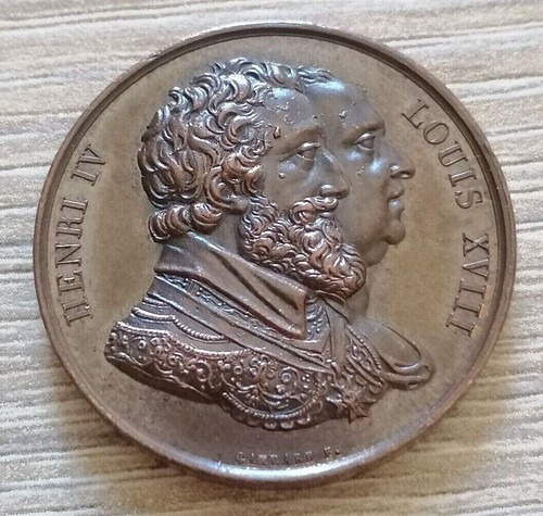 Médaille louis xviii - -,
