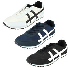 Baskets Pour Hommes Blanches, Bleues Et Noires A2109