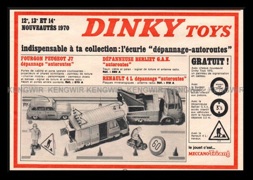 Pub publicite dinky toys - publicite, ad