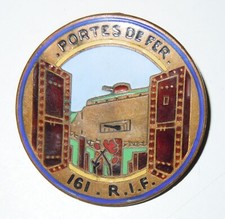 INSIGNE 161° REGIMENT D'INFANTERIE DE FORTERESSE - PORTES DE FER