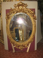 Miroir Ovale Avec Frontons En