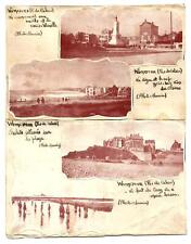 Wimereux (62) 2 CPA Uniques faîtes main sur 2 Rares Cartes Pub Fours La Cornue.