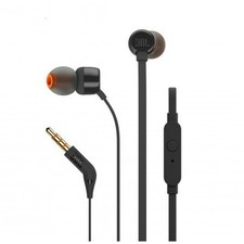 JBL T110 Noir Casque Écoute In Ear 3.5MM Avec Microphone