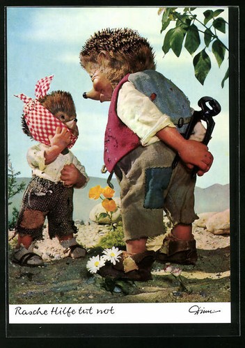 Carte postale mecki essaie - carte,