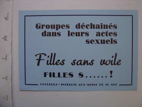Affichette cinema porno - affichette,
