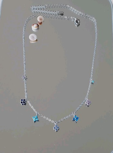 Collier trèfles argent - collier,