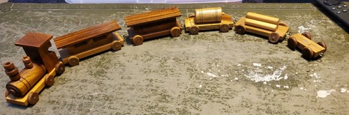 Handmade wooden train - handmade,