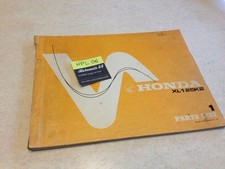 Honda XL125 K2 XL 125 125XL parts list liste catalogue pièce détachée édition 1