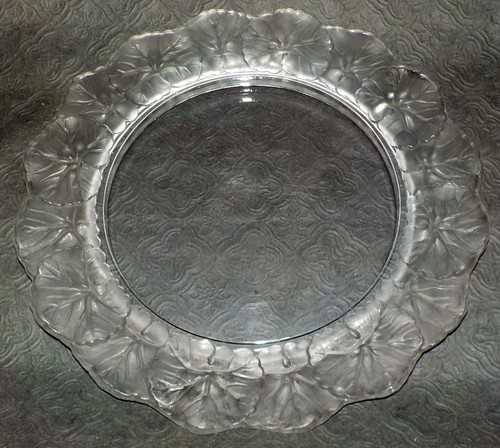 Assiette cristal signée