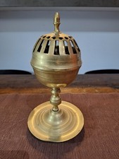 Ancien brûle parfum ,  encens, laiton , XVIIIè