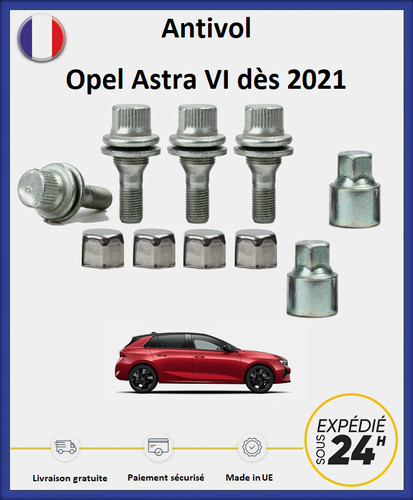 Ecrous antivol roues opel - antivol, de