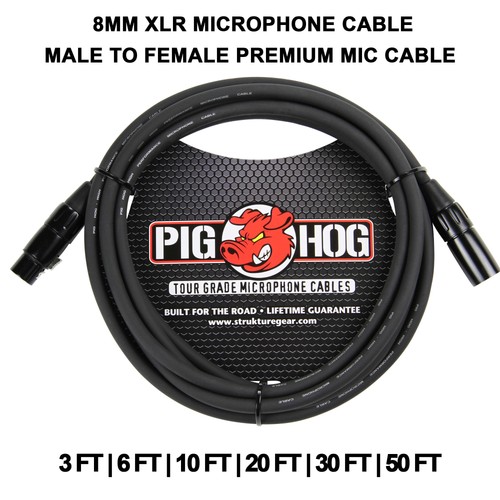 Pig hog 8mm xlr microphone - pig,