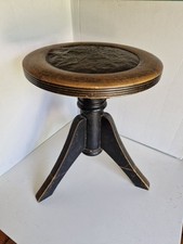 Ancien Tabouret Piano Art Nouveau 1920