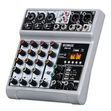 Table de mixage audio console de mixage avec 5 canaux numériques USB Bluetoot...