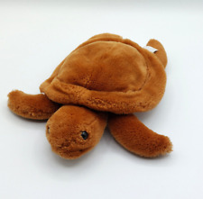 Peluche doudou tortue marron