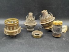 LOT DE 2 Bobèches - anciens  BRULEURS pour LAMPE A PETROLE + pièces détachées