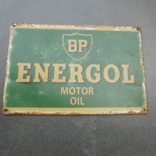 plaque peinte  BP ENERGOL Huile  