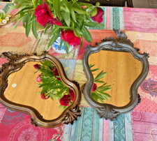 2 Miroirs Style Louis XV Rocaille Rococo Baroque Design Déco  Made in France TBE