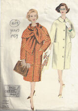 Patron De Couture VOGUE Vintage 1959 B34 Manteau (1679)