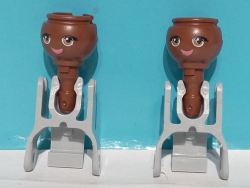 Playmobil squelettes têtes - x2,