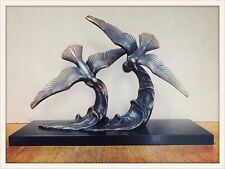 Sculpture en Bronze "deux mouettes sur une vague"  d'Enrique MOLINS BALLESTE