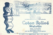 Buvard vintage coton Polivé Wuhrlin coton hydrophile