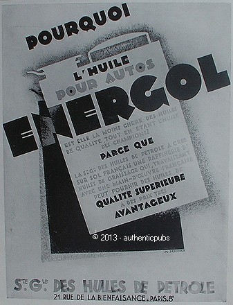 Publicite energol essence - publicite,
