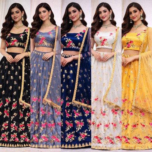 Bridalfashion tenue lengha - in,