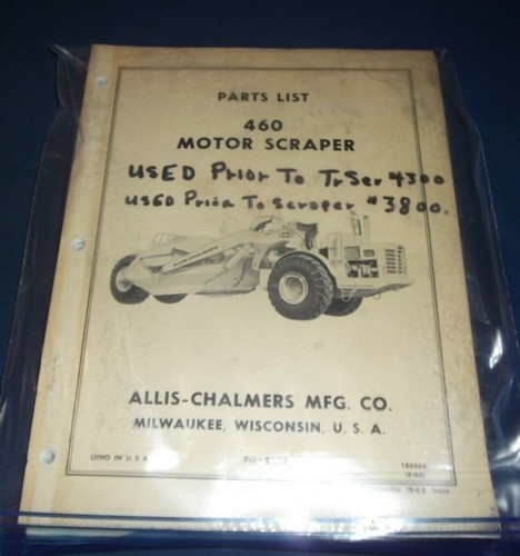 Allis chalmers 460 manuel - allis,