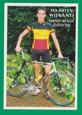 CYCLISME carte cycliste MAARTEN WIJNANTS Champion de Belgique 2004