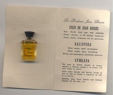 CELUI de JEAN DESSÈS parfum de toilette 3 ml pleine sur carte. Ancien et rare