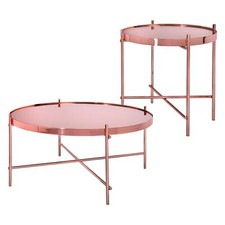 Lot de 2 tables basse ronde