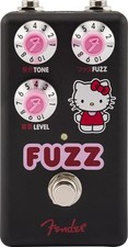Pédale d'effets guitare Fender x Hello Kitty Fuzz noire édition limitée Japon