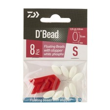 PERLE DAIWA OVALE FLOTTANTE AUTOBLOQUANTE BLANC Phospho Alciumpeche