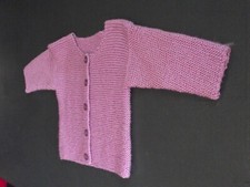 petit gilet en laine violet
