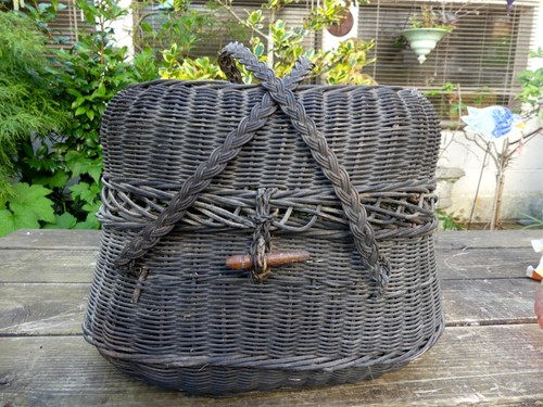 Panier ancien osier vannerie - panier,