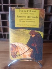 ECKHART Maître SCHURMANN Reiner traduction Sermons allemands Rivages 29