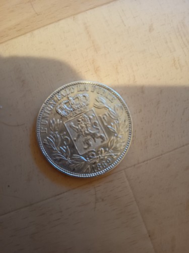 Pièce argent francs leopold - argent, 5