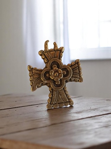 Pendentif croix vintage - , métal