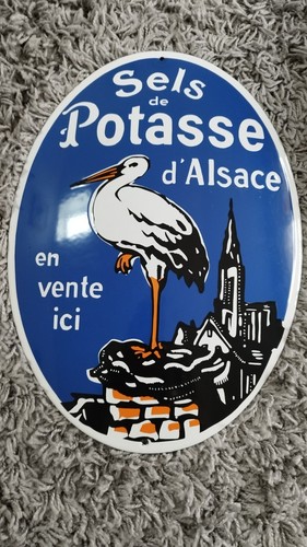 Plaque émaillée sels - plaque,