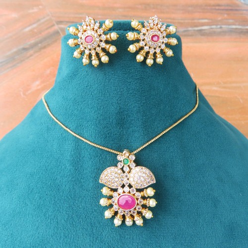 Parure collier choker plaqué - collier,