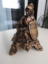 ANCIEN PYROGENE FIGURINE STATUE NECESSAIRE FUMEUR BISTRO PORTE ALLUMETTES 1900