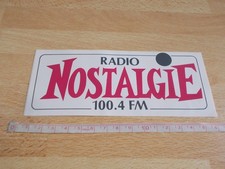 Autocollant RADIO NOSTALGIE 100.4 FM