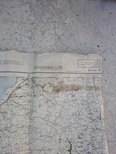 Carte État Major Allemande Us Wissembourg Lampeter Déchiré Complète Ww2 1944