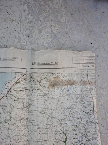 Carte état major allemande - major, us
