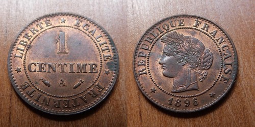 Centime cérès 1896 - 1,