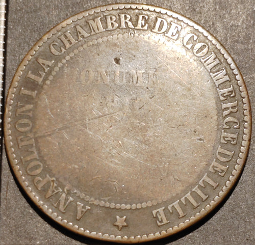 Médaille centimes 1854 - médaille,
