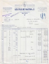 1938 MANUFACTURE DE BONNETERIE LES FILS DE VALTON A TROYES - M. GOUTALAND A