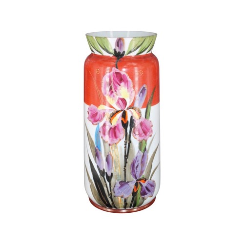 Opaline 19ème siècle peinte