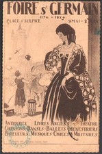 Foire Saint-Germain. Saint-Sulpice. Ballets, danses, livres anciens. 1924